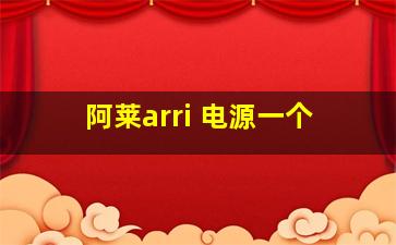 阿莱arri 电源一个